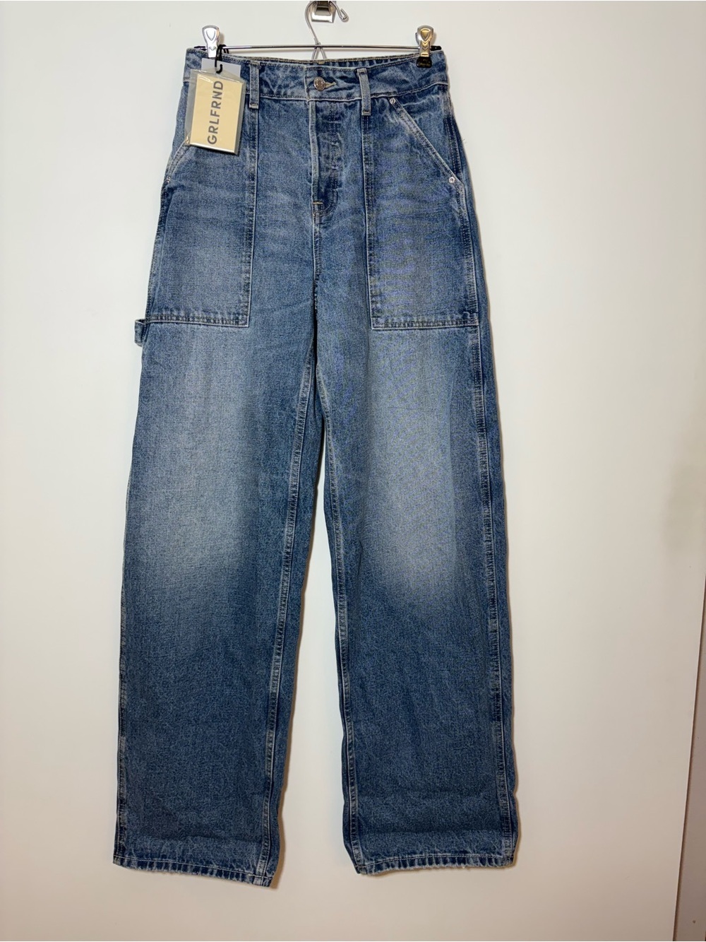 NEW GRLFRND Paola High Rise Barrel Leg Jeans Size 24 In Eaton Canyon - Picture 5 of 11